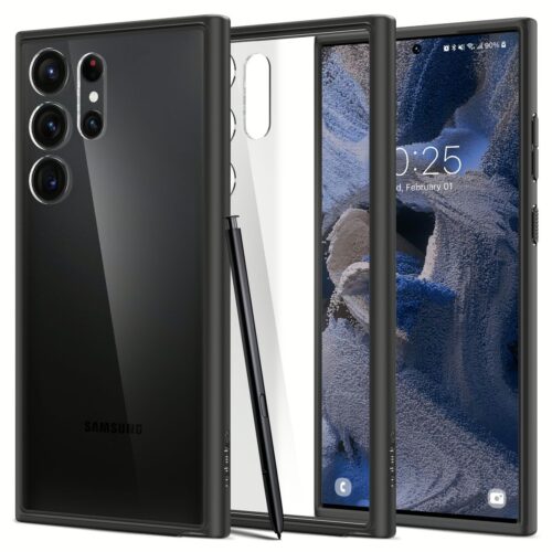 Spigen รุ่น Ultra Hybrid - เคส Galaxy S23 Ultra - สี Matte Black - Image 6