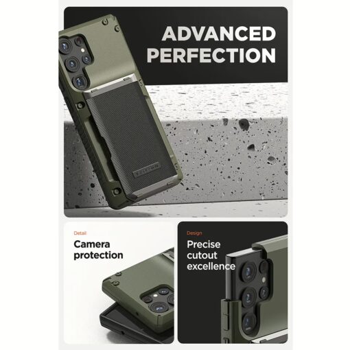 VRS รุ่น Damda Glide Pro - เคส Galaxy S23 Ultra - สี Green Groove - Image 2