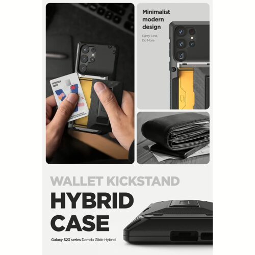 VRS รุ่น Damda Glide Hybrid - เคส Galaxy S23 Ultra - สี Black - Image 5