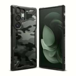 Ringke รุ่น Fusion X Design - เคส Galaxy S23 Ultra - สี Camo Black