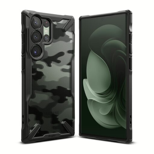 Ringke รุ่น Fusion X Design - เคส Galaxy S23 Ultra - สี Camo Black - Image 4