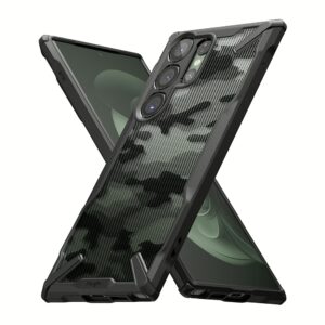 Ringke รุ่น Fusion X Design - เคส Galaxy S23 Ultra - สี Camo Black