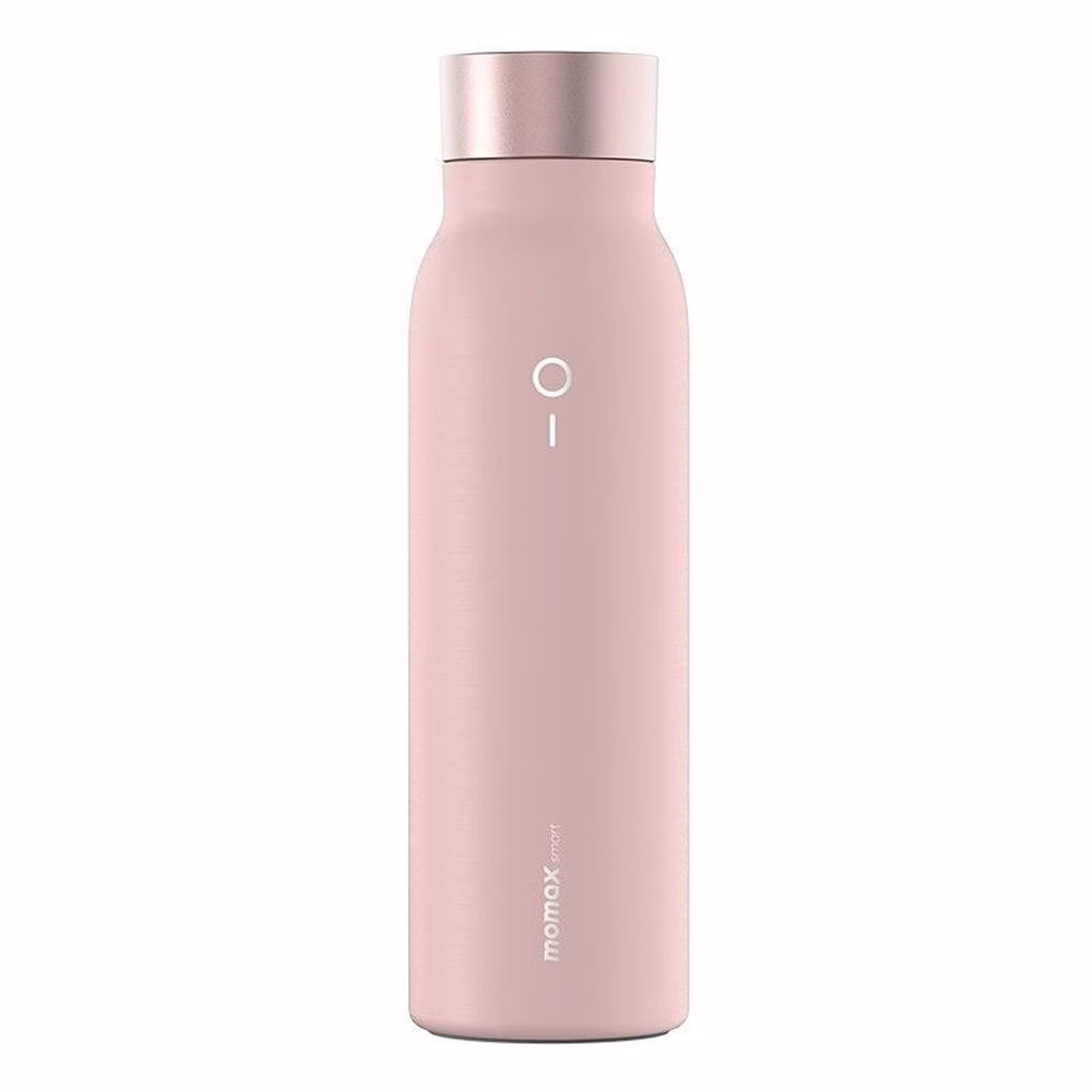 ขวดน้ำอัจฉริยะ Momax รุ่น Smart Bottle IoT Thermal Drinkware - สีชมพู