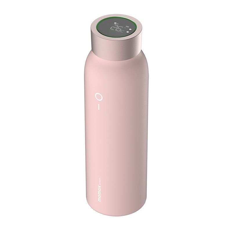 ขวดน้ำอัจฉริยะ Momax รุ่น Smart Bottle IoT Thermal Drinkware - สีชมพู