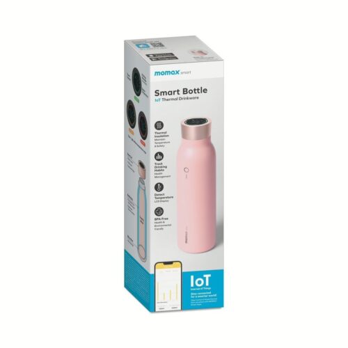 ขวดน้ำอัจฉริยะ Momax รุ่น Smart Bottle IoT Thermal Drinkware - สีชมพู - Image 6