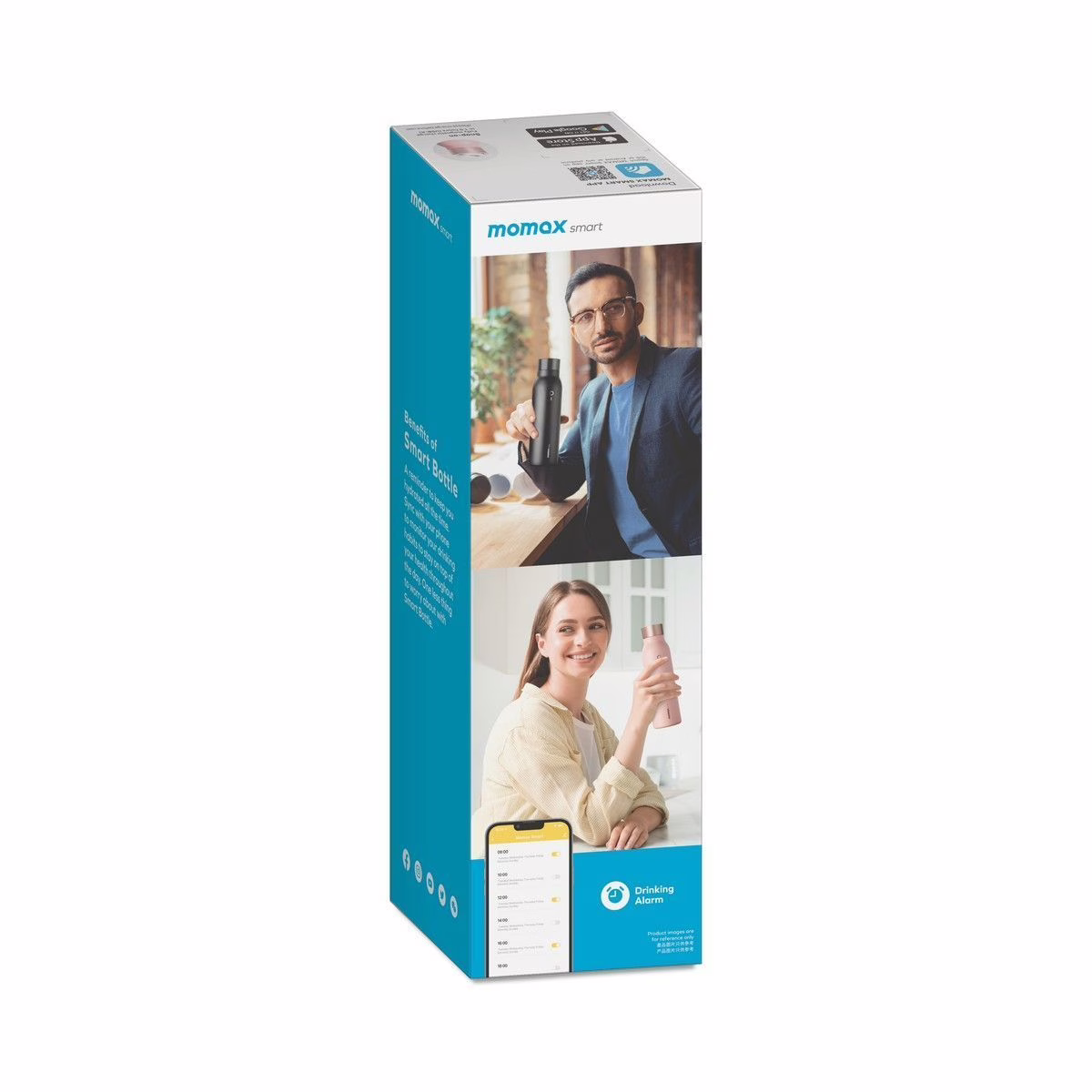 ขวดน้ำอัจฉริยะ Momax รุ่น Smart Bottle IoT Thermal Drinkware - สีชมพู