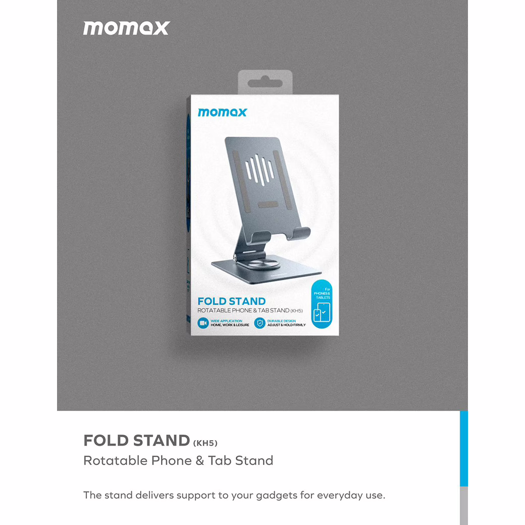 แท่นวาง Momax รุ่น Fold Stand Rotatable Phone Tablet Stand - สี Purple
