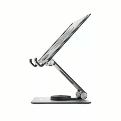 แท่นวาง Momax รุ่น Fold Stand Rotatable Laptop Stand - สีเทาสเปซเกรย์ - Image 5