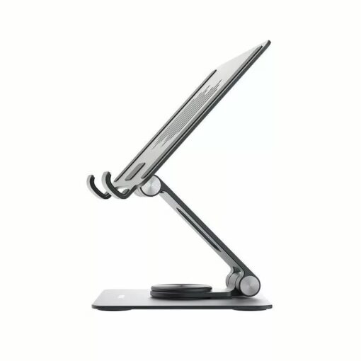 แท่นวาง Momax รุ่น Fold Stand Rotatable Laptop Stand - สีเทาสเปซเกรย์ - Image 5