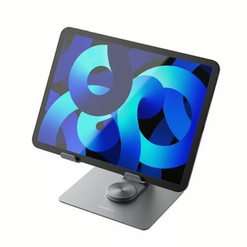 แท่นวาง Momax รุ่น Fold Stand Rotatable Laptop Stand - สีเทาสเปซเกรย์ - Image 4