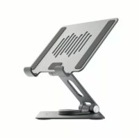 แท่นวาง Momax รุ่น Fold Stand Rotatable Laptop Stand - สีเทาสเปซเกรย์