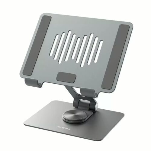 แท่นวาง Momax รุ่น Fold Stand Rotatable Laptop Stand - สีเทาสเปซเกรย์ - Image 2