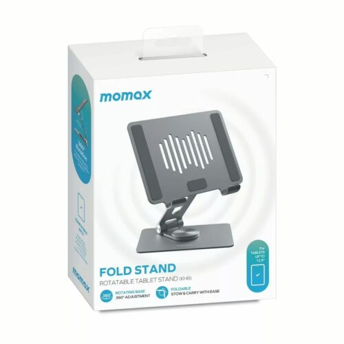 แท่นวาง Momax รุ่น Fold Stand Rotatable Laptop Stand - สีเทาสเปซเกรย์ - Image 9