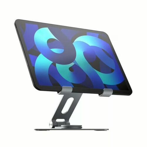 แท่นวาง Momax รุ่น Fold Stand Rotatable Laptop Stand - สีเทาสเปซเกรย์ - Image 6