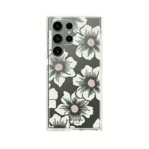 Kate Spade New York รุ่น Protective Hardshell - เคส Galaxy S23 Ultra - ลาย Hollyhock Floral