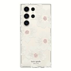 Kate Spade New York รุ่น Protective Hardshell - เคส Galaxy S23 Ultra - ลาย Hollyhock Floral