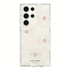Kate Spade New York รุ่น Protective Hardshell - เคส Galaxy S23 Ultra - ลาย Hollyhock Floral
