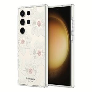 Kate Spade New York รุ่น Protective Hardshell - เคส Galaxy S23 Ultra - ลาย Hollyhock Floral