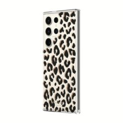 Kate Spade New York รุ่น Defensive Hardshell - เคส Galaxy S23 Ultra - ลาย City Leopard