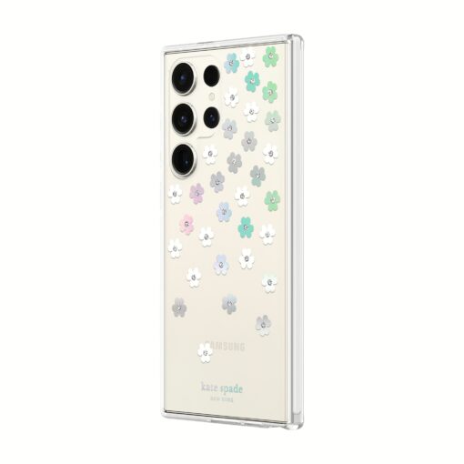 Kate Spade New York รุ่น Defensive Hardshell - เคส Galaxy S23 Ultra - ลาย Scattered Flowers - Image 4