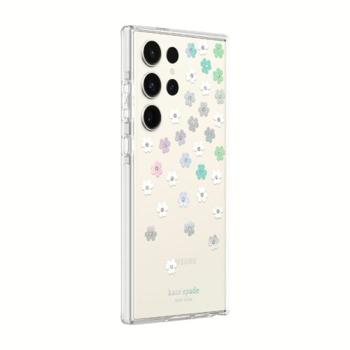 Kate Spade New York รุ่น Defensive Hardshell - เคส Galaxy S23 Ultra - ลาย Scattered Flowers - Image 2