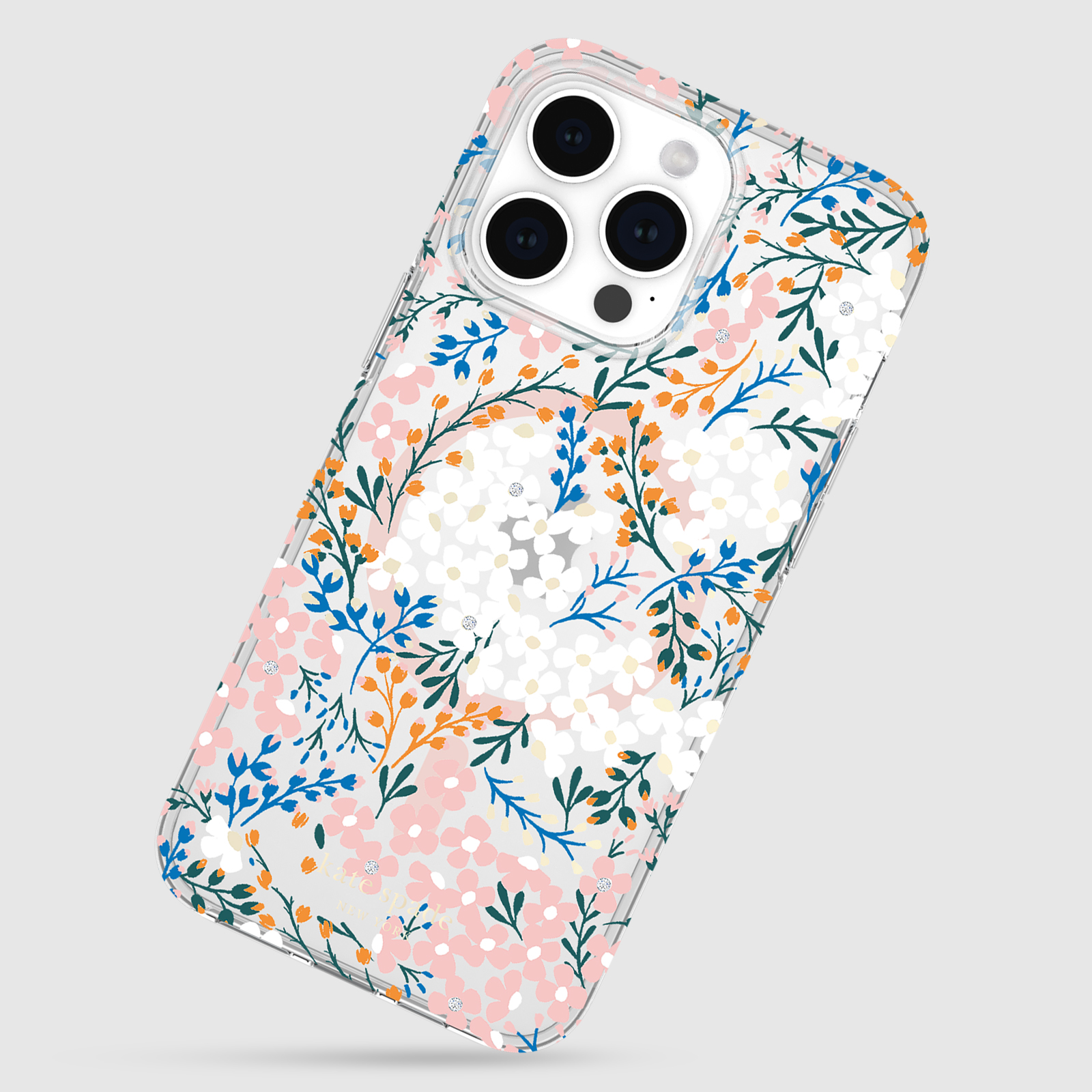 Kate Spade รุ่น Protective Case with MagSafe - เคส iPhone 15 Pro Max - สี Multi Floral