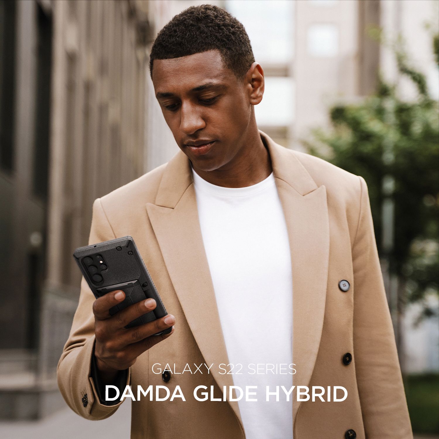 เคส VRS รุ่น Damda Glide Hybrid - Galaxy S22 Ultra - สี Sand Stone