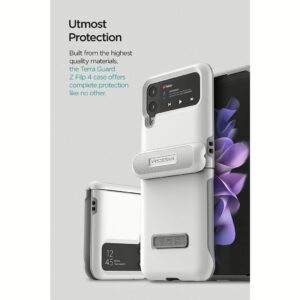 VRS รุ่น Terra Guard Modern - เคส Galaxy Z Flip 4 - สี White