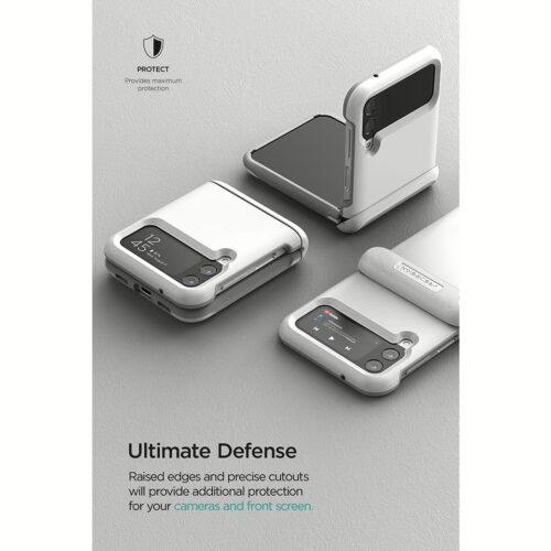 VRS รุ่น Terra Guard Modern - เคส Galaxy Z Flip 4 - สี White - Image 3