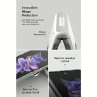 VRS รุ่น Terra Guard Modern - เคส Galaxy Z Flip 4 - สี White