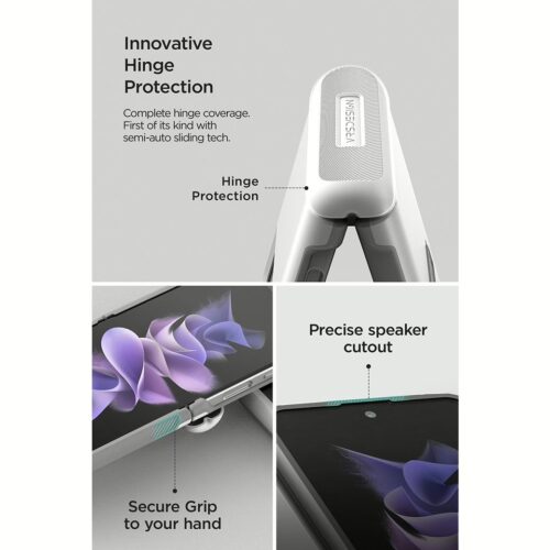 VRS รุ่น Terra Guard Modern - เคส Galaxy Z Flip 4 - สี White - Image 11
