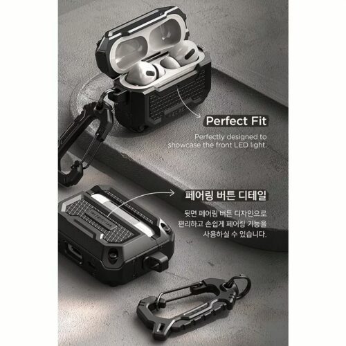 VRS รุ่น Terra Guard Fit - เคส Airpods Pro 2 - สี Black - Image 12