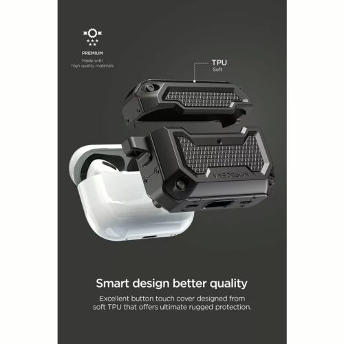 VRS รุ่น Terra Guard Fit - เคส Airpods Pro 2 - สี Black - Image 11