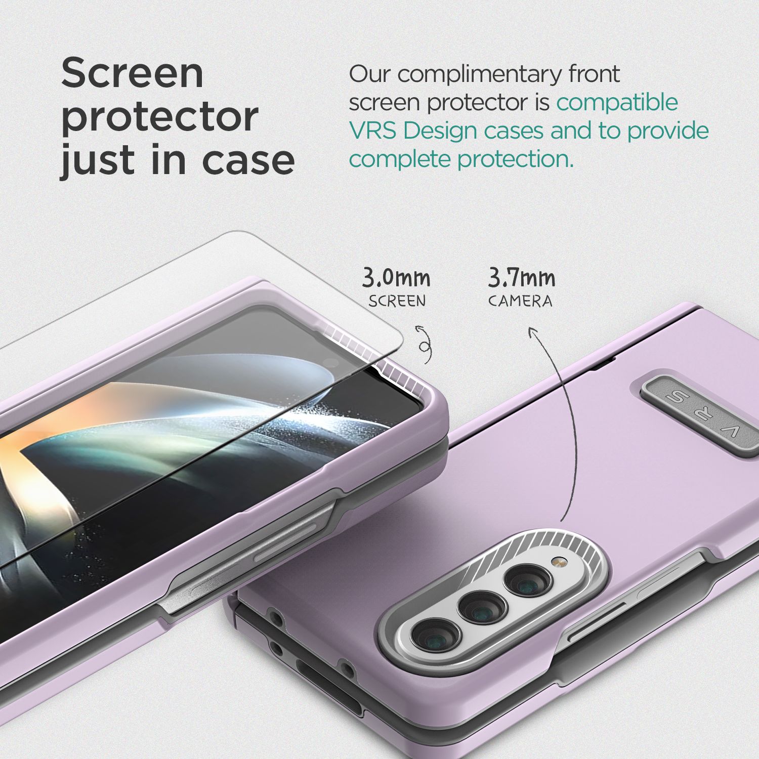 VRS รุ่น Terra Guard Modern - เคส Galaxy Z Fold 4 - สี Purple