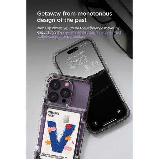 VRS รุ่น Neo Flip - เคส iPhone 14 Pro - สี Clear - Image 18
