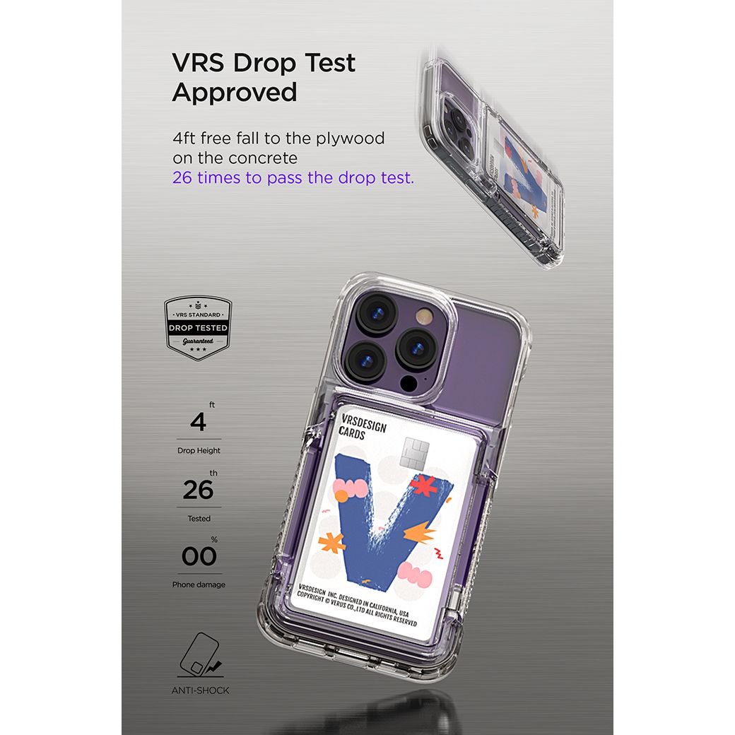 VRS รุ่น Neo Flip - เคส iPhone 14 Pro - สี Clear