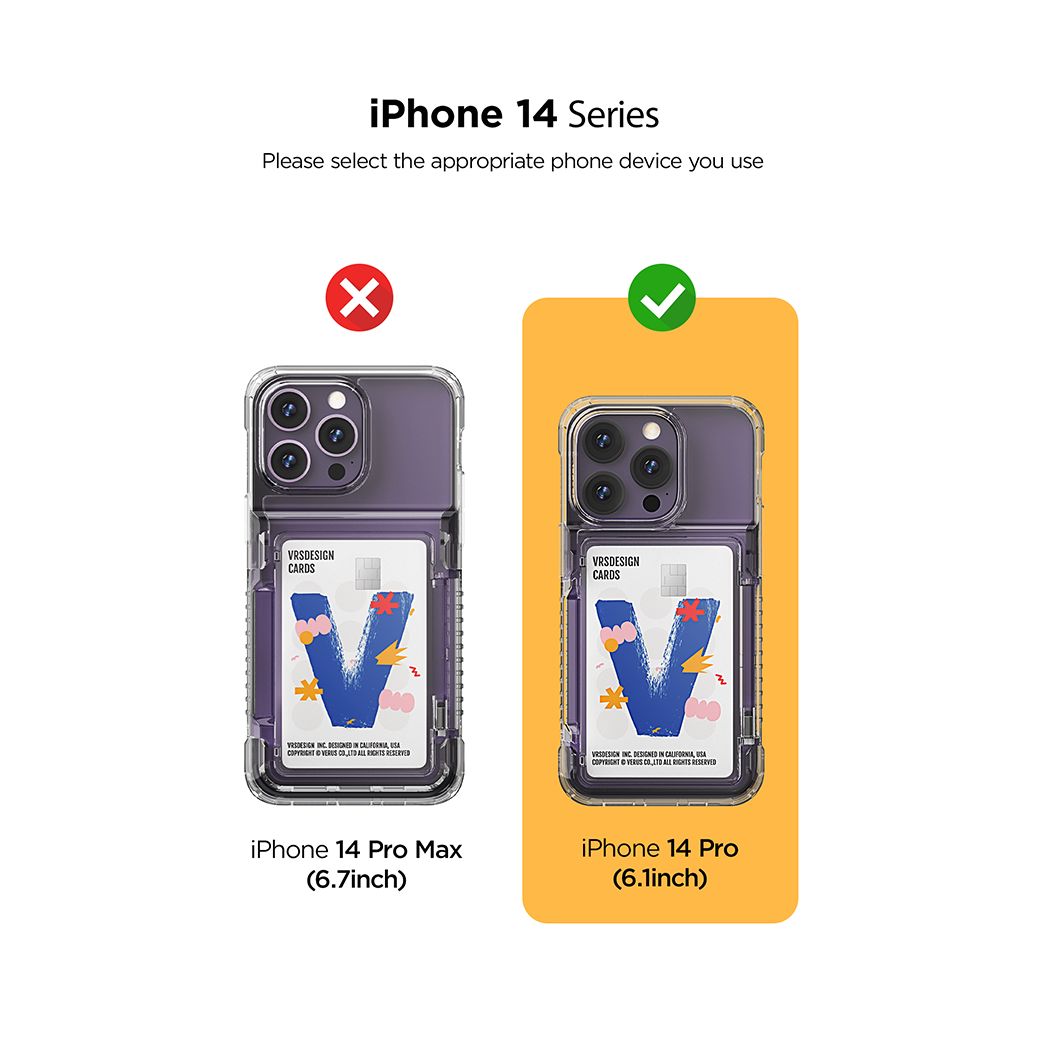 VRS รุ่น Neo Flip - เคส iPhone 14 Pro - สี Clear