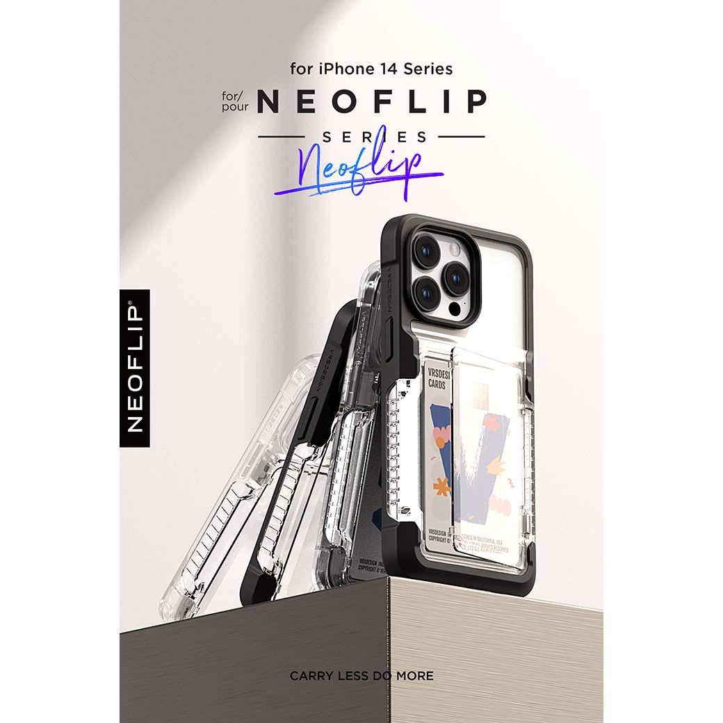 VRS รุ่น Neo Flip - เคส iPhone 14 Pro Max - สี Clear