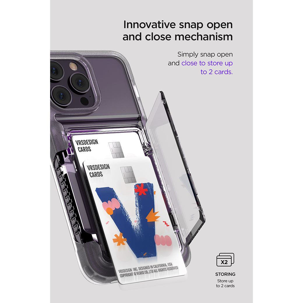 เคส VRS รุ่น Neo Flip - iPhone 14 Pro Max - สี Clear