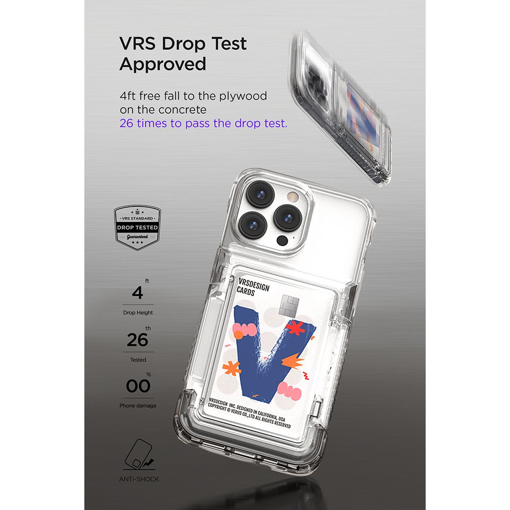 VRS รุ่น Neo Flip - เคส iPhone 14 Pro Max - สี Clear