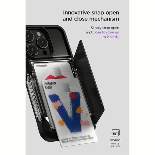 VRS รุ่น Neo Flip - เคส iPhone 14 Pro - สี Black - Image 4