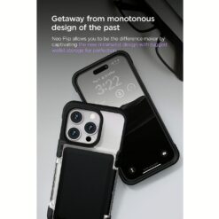 VRS รุ่น Neo Flip - เคส iPhone 14 Pro - สี Black