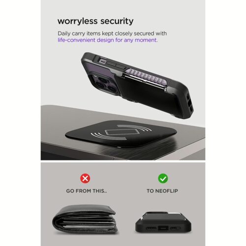 VRS รุ่น Neo Flip - เคส iPhone 14 Pro - สี Black - Image 19
