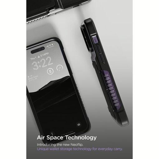 VRS รุ่น Neo Flip - เคส iPhone 14 Pro - สี Black - Image 16