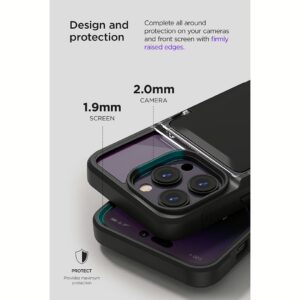 VRS รุ่น Neo Flip - เคส iPhone 14 Pro - สี Black