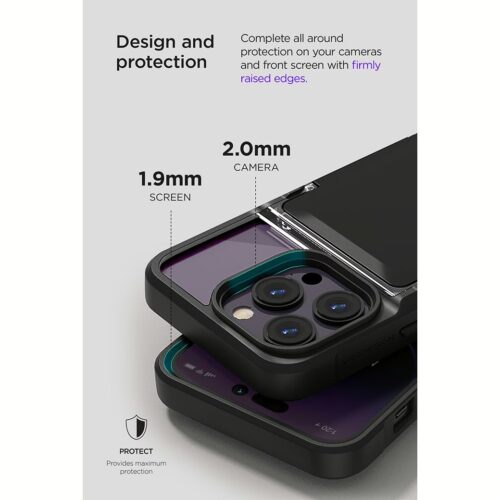 VRS รุ่น Neo Flip - เคส iPhone 14 Pro - สี Black - Image 14