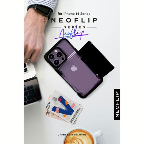 VRS รุ่น Neo Flip - เคส iPhone 14 Pro - สี Black - Image 6