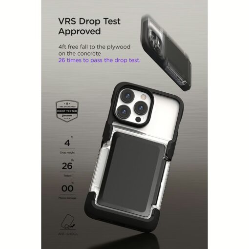 VRS รุ่น Neo Flip - เคส iPhone 14 Pro Max - สี Black - Image 7