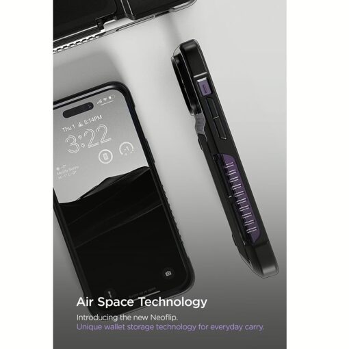 VRS รุ่น Neo Flip - เคส iPhone 14 Pro Max - สี Black - Image 9