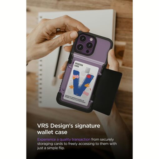 VRS รุ่น Neo Flip - เคส iPhone 14 Pro Max - สี Black - Image 10